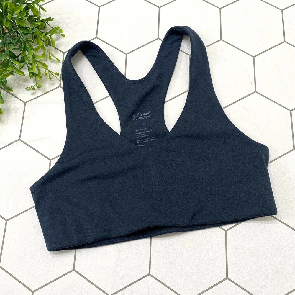 Girlfriend Collective Racerback Sports Bra Size XS Blue